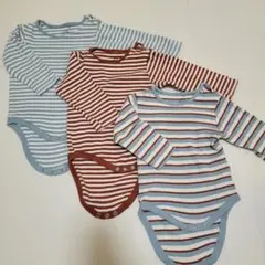 NEXT ロンパース 3枚セット 12-18m 長袖 80cm 70cm