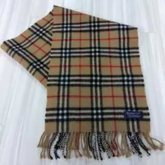 BURBERRY マフラー ノバチェックラム ウール100% ベージュ