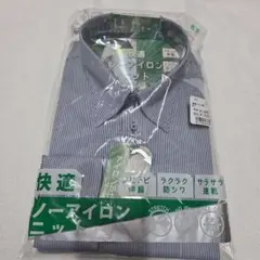 ノーアイロン ストライプシャツ LL