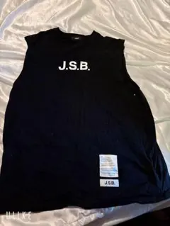 J.S.B. ノースリーブ Tシャツ ブラックのサムネイル
