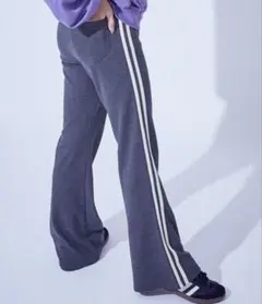 devirock サイドラインフレアパンツ　グレー　140cm