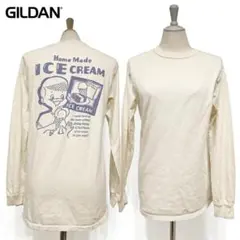 GILDAN ギルダン バックプリント ロンT S アイスクリーム レトロのサムネイル