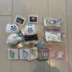 【未使用】んぽちゃむ マスコット キーホルダー ポーチ ステッカー セット ♡