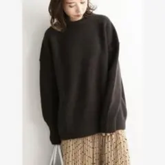 イエナ　AQUA クルーネックプルオーバー