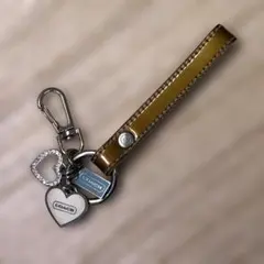 COACH　ブラウンレザー　キーホルダー