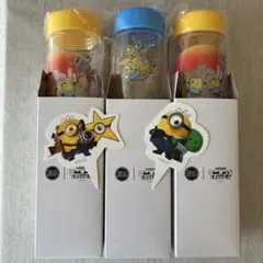 ミニオンズ ミニボトル 3本セット ピック2種付き