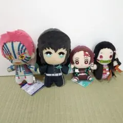 鬼滅の刃 ぬいぐるみセット 炭治郎　禰豆子　時透無一郎　猗窩座
