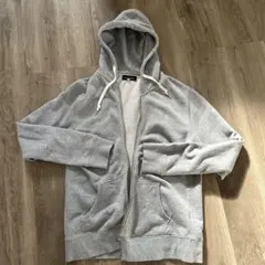 ANTIQULOTHES グレー フルジッパーパーカー　M