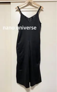nano universe ナノユニバース　ブラック　オールインワン　サロペット