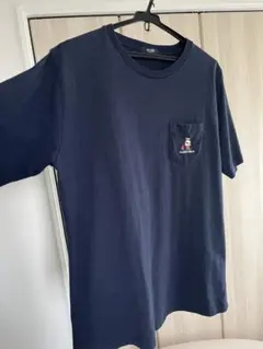 BEAMS HEART ネイビー ポケットTシャツ