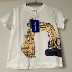 新品タグ付き　SKAPE KOMATSU コマツ 重機 Tシャツ 110のサムネイル