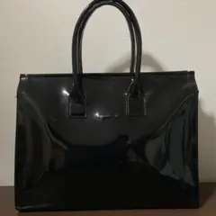 ☆開店セール☆ 使用数日 美品 アニエスベー レザー ロゴ ハンドバッグ③