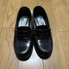 HARUTA 黒 ローファー　24.0 EEE