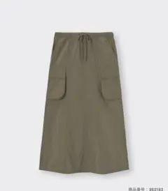 GU カーゴマキシスカート オリーブのサムネイル
