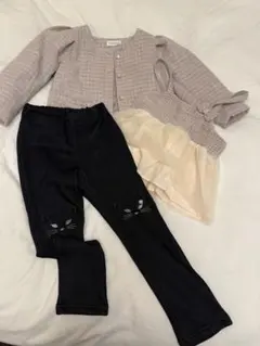アナスイミニの裏起毛パンツ110、　ママラクのセットのサムネイル