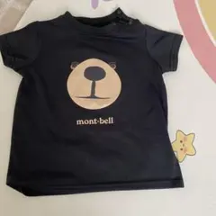 mont-bell クマ顔プリント Tシャツ 80