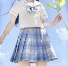 セーラー服 コスプレ 半袖 水色