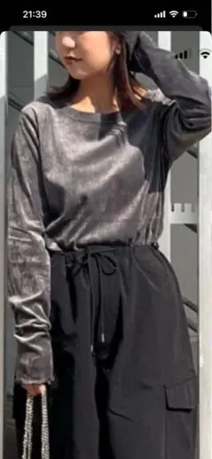CIAOPANIC TYPY グレー 長袖 Tシャツ ONEのサムネイル