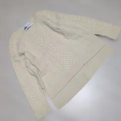 グリーンレーベルリラクシング ハミルトンウール ケーブルニット 아이보리