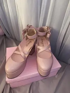 Ank Rouge クロスストラップ パンプス ピンクのサムネイル