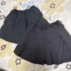 黒キュロット 2枚セット 120