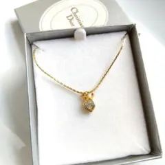 クリスチャンディオール　 ハート　ゴールド　ネックレス　ヴィンテージ