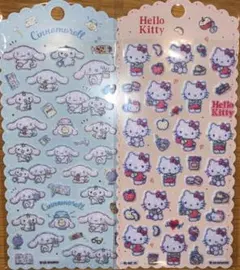 (正規品)フェルトシール　キティー&シナモン２枚セット