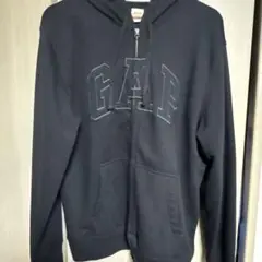 GAP 黒 ジップアップパーカー
