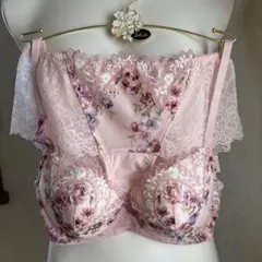 ワコール ルジェ ブラジャーD65 & ソングショーツM 水色ラメ紐パン