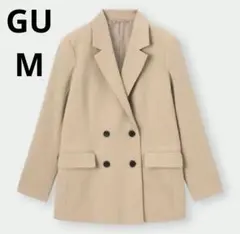 GU ジーユー テーラードダブルブレストジャケット ベージュ Mサイズ