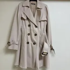 INGNI ピンクベージュ トレンチコート ダブルブレスト