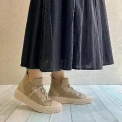 ヌーベルヴォーグ リラックス　ハイカットスニーカー　モカ 24.5cm