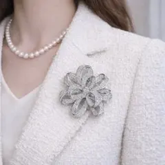 ブローチ　リボン　ギフト　フォーマル　パーティー　結婚式　セレモニー　プレゼント