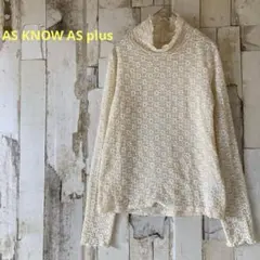 AS KNOW AS plus ぼこぽこお花　ハイネック　カットソーのサムネイル