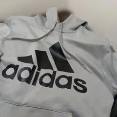 adidas パーカー グレー S