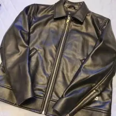 H&M レザージャケット シングルライダース 黒 M 未使用