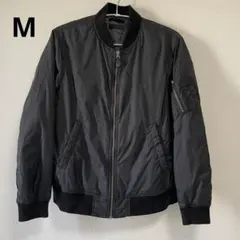 ユニクロ MA-1 フライトジャケットブルゾン ジップアップ ナイロンジャケット