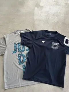 DESCENTE &NIKEネイビー ＆グレーTシャツセット ロゴ