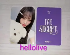 IVE SECRET トレカ hellolive サイン会 特典 リズ
