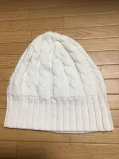 GAP  白いニット帽　46cm〜48cm