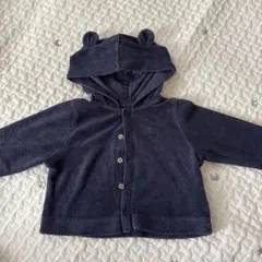 GAP くまみみ　紺色　パーカー　70センチ