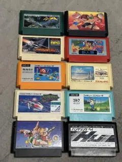 【まとめ売り】ファミコンソフトセット 多彩なゲーム10本