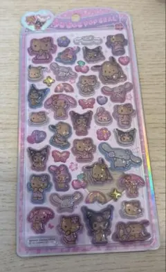 【本日発送】うるちゅるポップシール　ボンボンドロップシール 日焼け　キティ