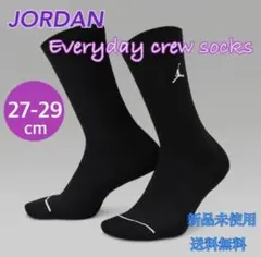 JORDAN ジョーダン エブリデイマックス クルーソックス 27-29cm 黒