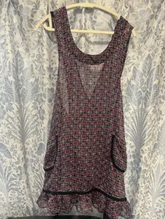 ANNA SUI 花☀︎蝶々柄エプロン　アナスイ