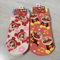 【新品】アンパンマン　キャラクターソックス　23〜25cm 2足セット