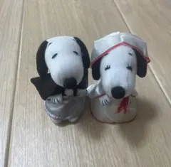 スヌーピー 和装ぬいぐるみ 2体セット