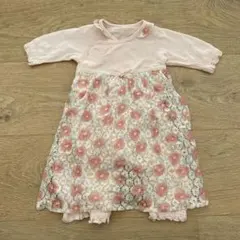 combi mini花柄レース ロンパース