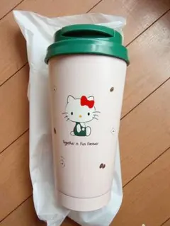 ハローキティ スタバ風 ストロー付き ステンレスタンブラー 保冷保温