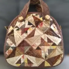 パッチワークキルティングバッグ